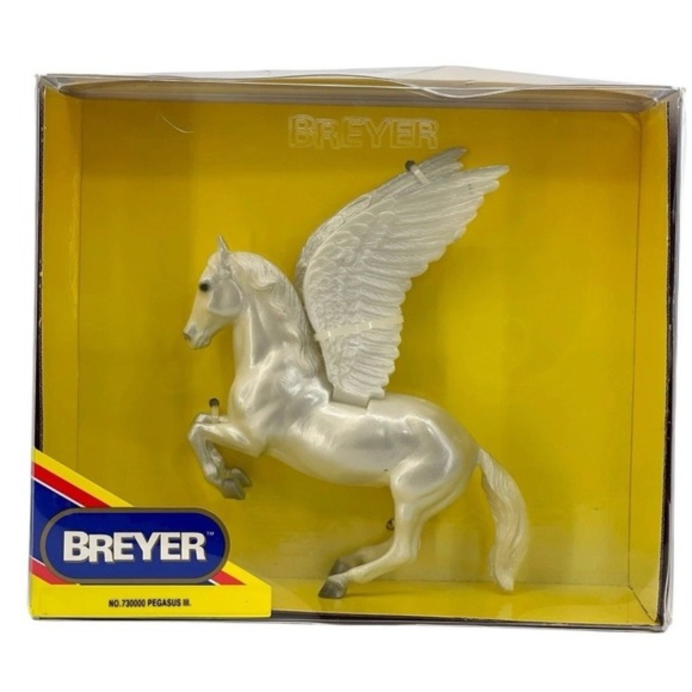 BREYER Pegasus III 730000‎ MODEL HORSE New Pearlescent Retired Box Damaged HTF